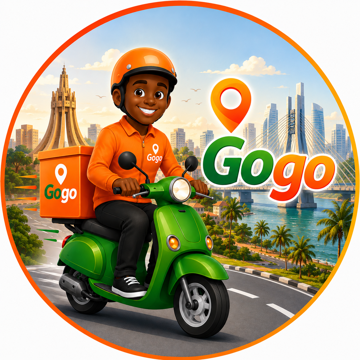 Gogo delivery partner illustration